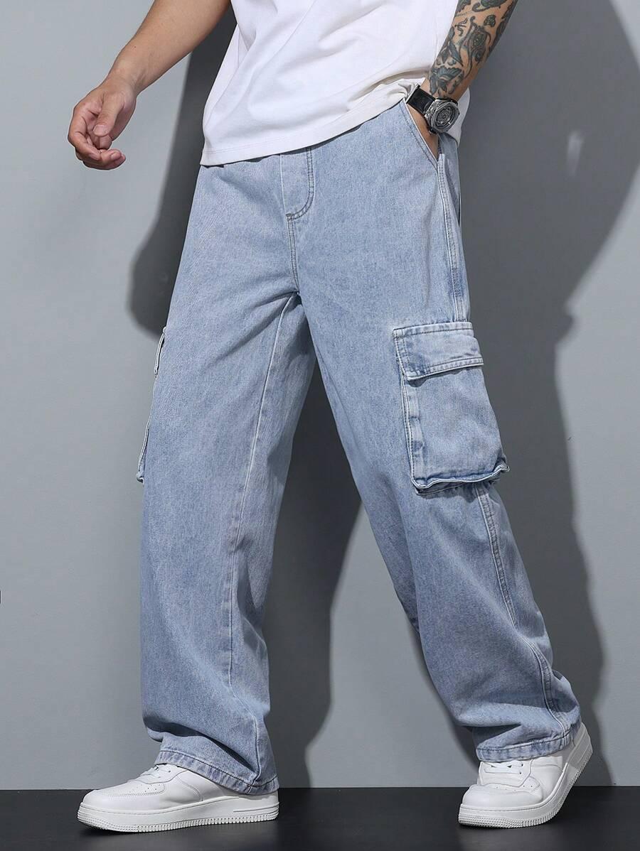 NIEBIESKIE SPODNIE JEANS