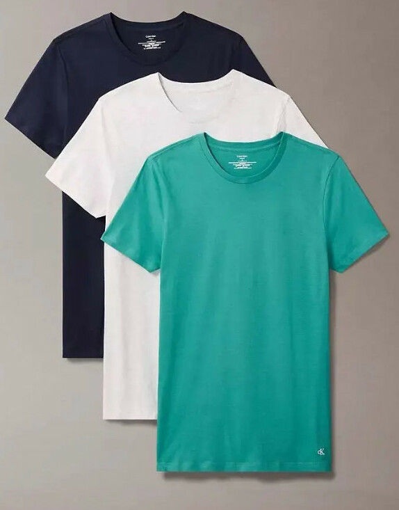 klasyczny bawełniany gładki t-shirt classic fit 3-pack