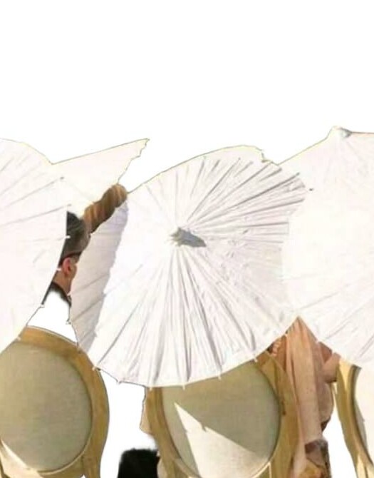 BIAŁY PARASOL DEKORACJA 6-pack