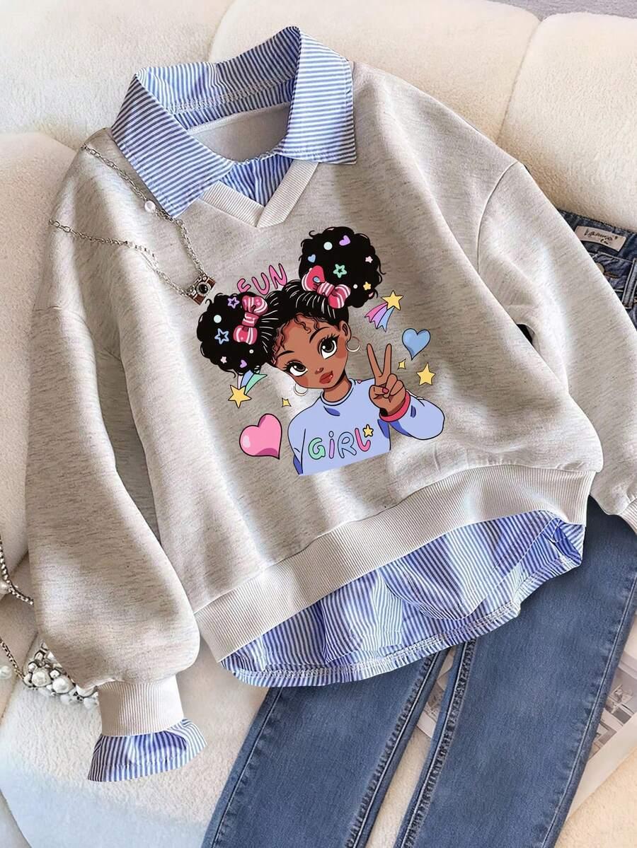 bluza z długim rękawem nadruk