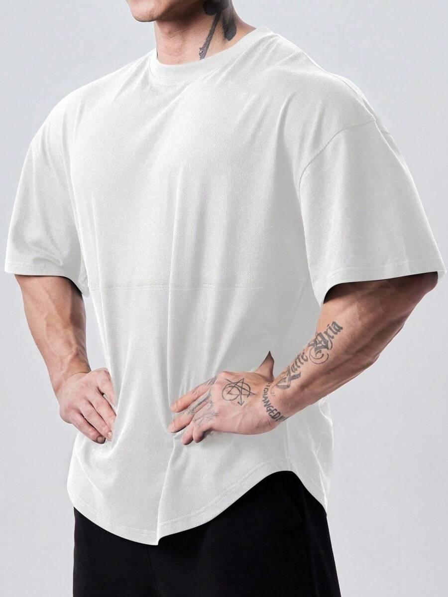 biały t-shirt z krótkim rękawem