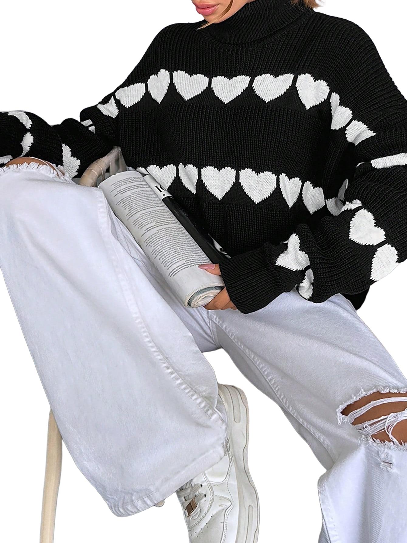 SWETER DAMSKI Z GOLFEM REGULAR