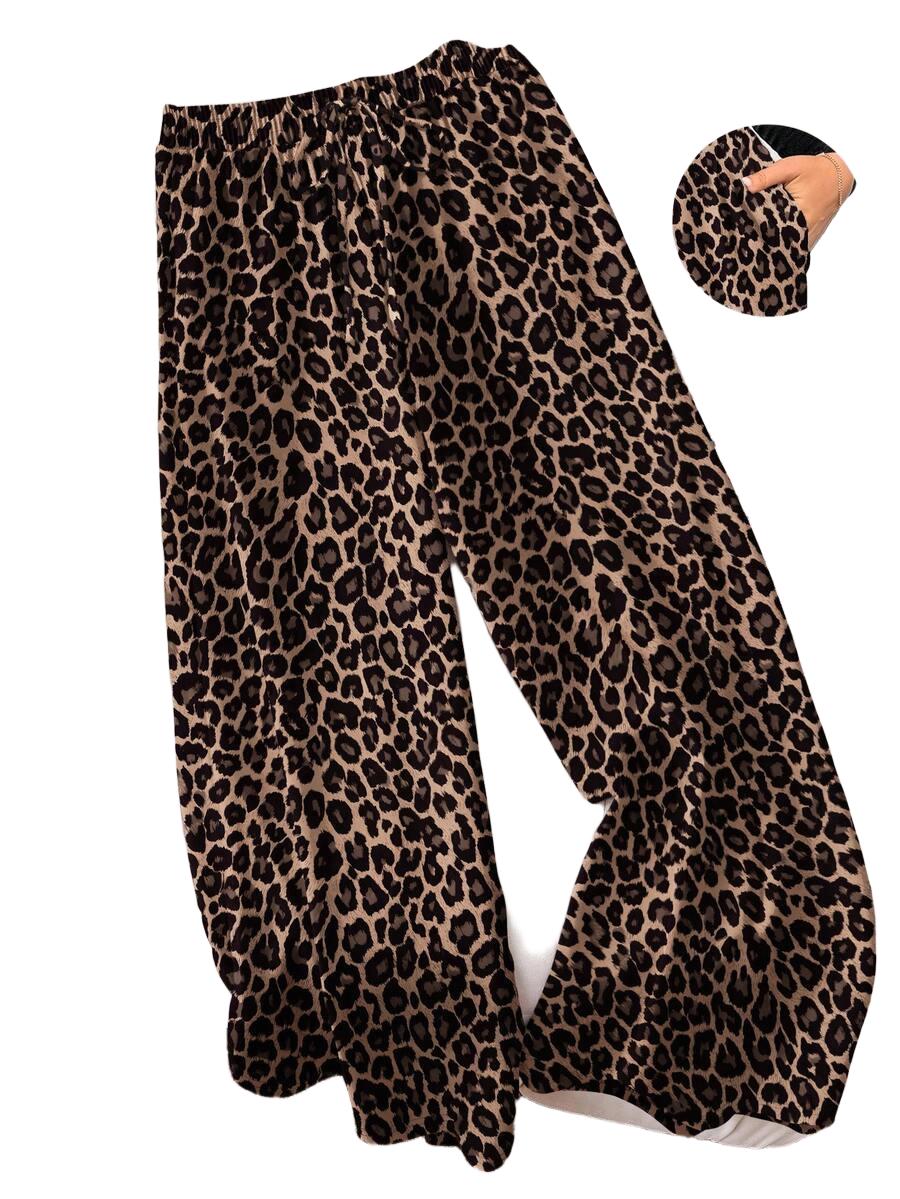 spodnie animal print casual