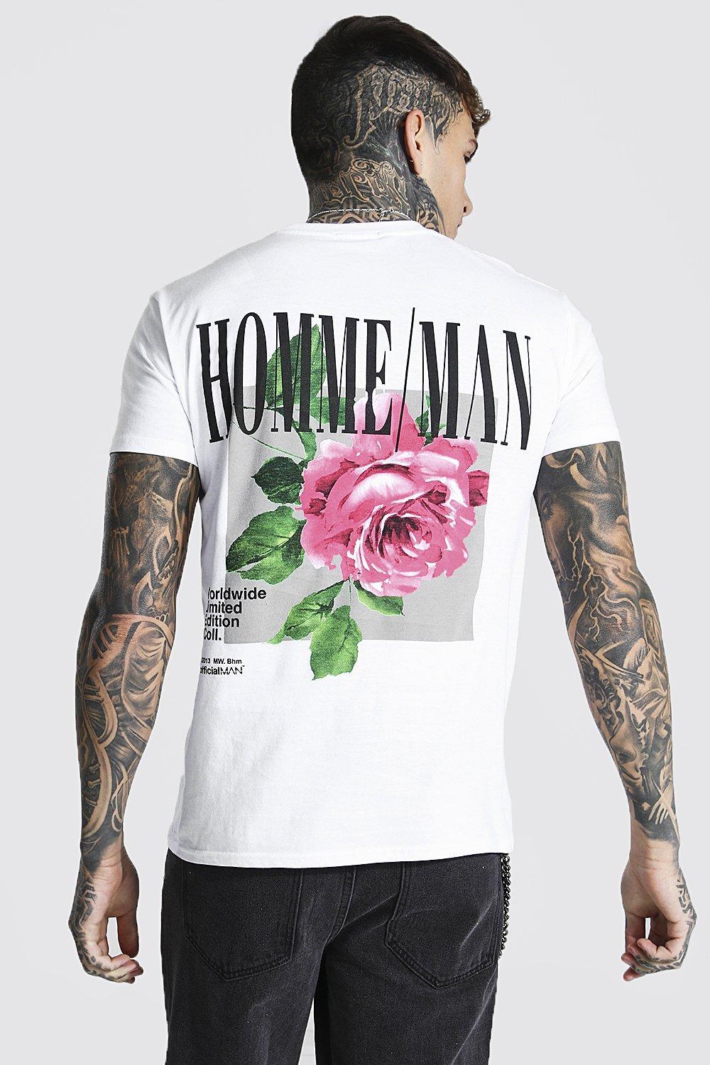 BIAŁY T-SHIRT NADRUK