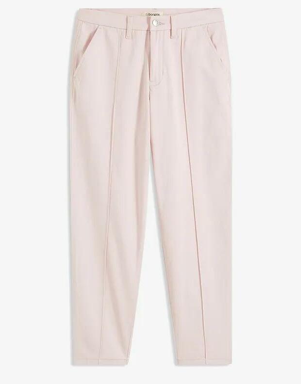SPODNIE CASUAL BAWEŁNIANE 7/8 ŚREDNI STAN ZAMEK