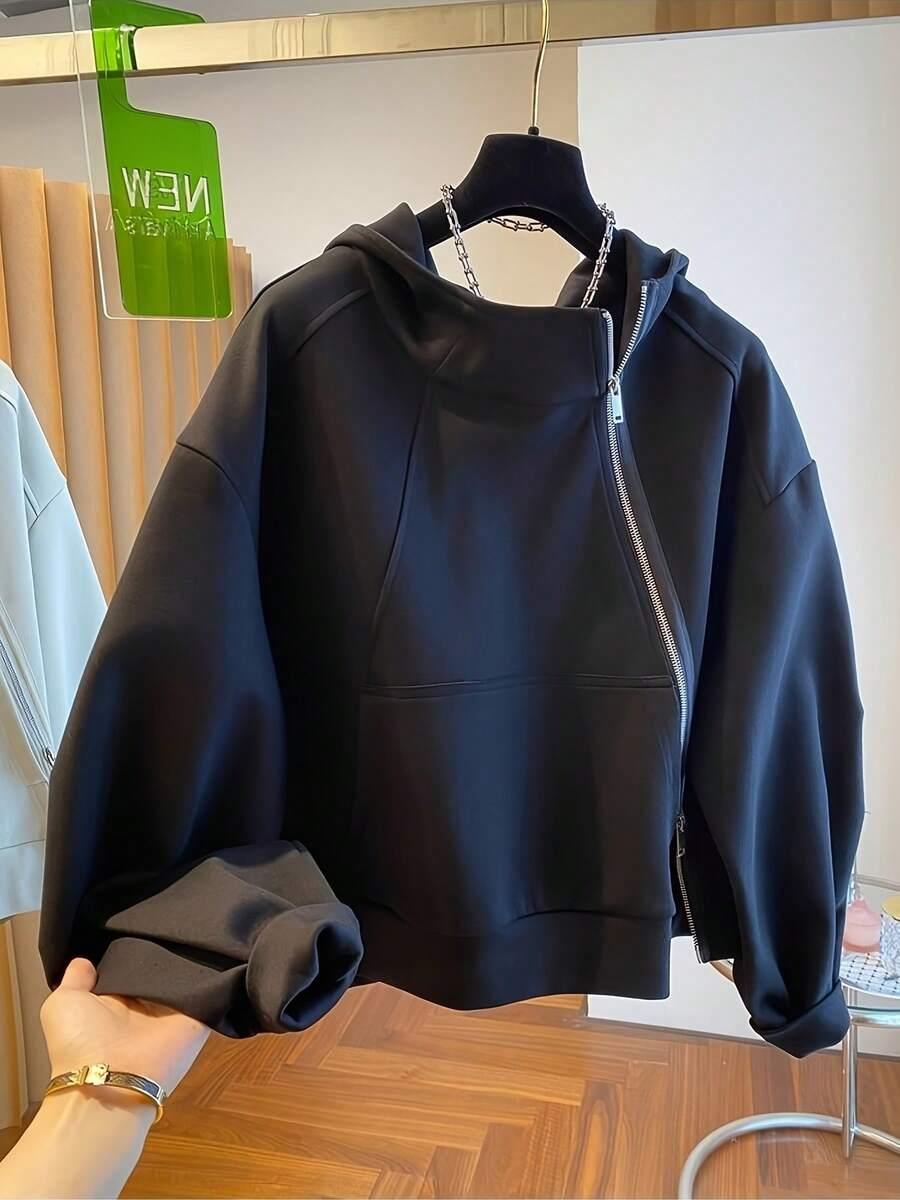 czarna bluza zamek