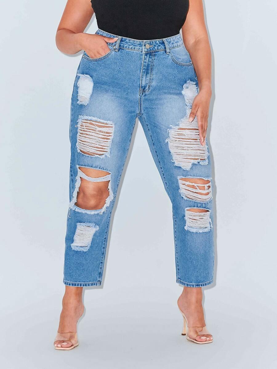 NIEBIESKIE SPODNIE JEANS