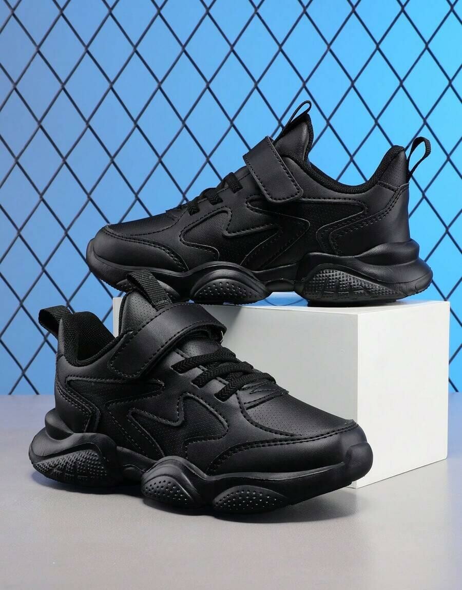 czarne buty sportowe imitacja skóry