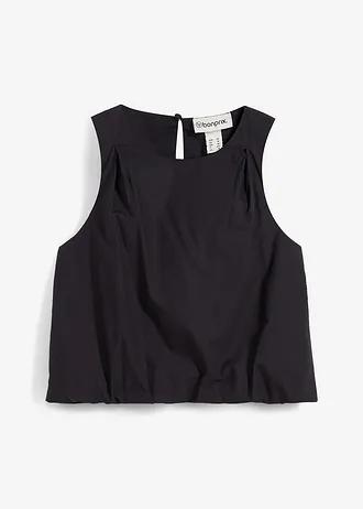 BLUZKA DAMSKA PLUS SIZE BAWEŁNIANA OKRĄGŁY DEKOLT LUŹNY FASON