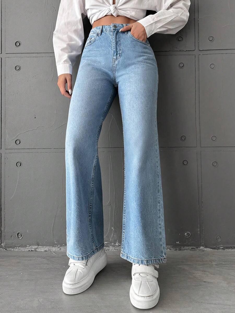 NIEBIESKIE SPODNIE JEANS 