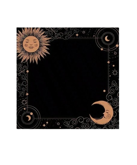 czarna chusta print
