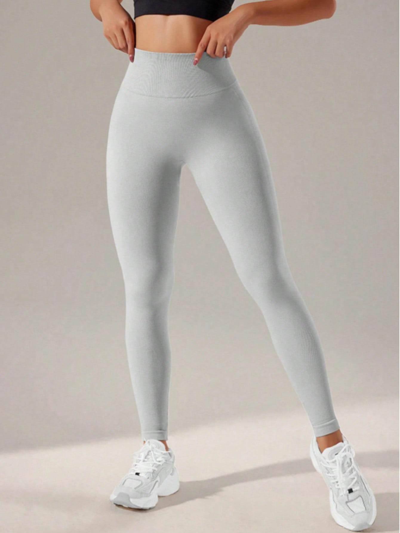 SZARE LEGGINSY WYSOKI STAN