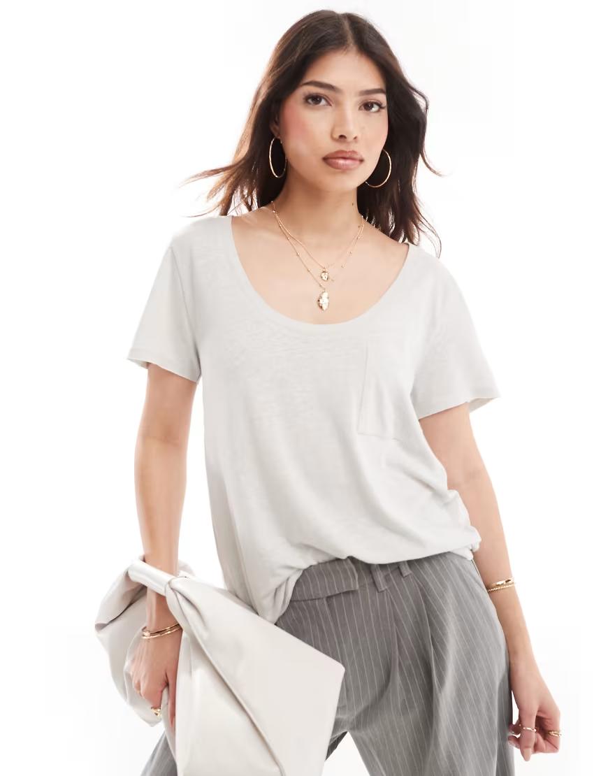 szara bluzka casual