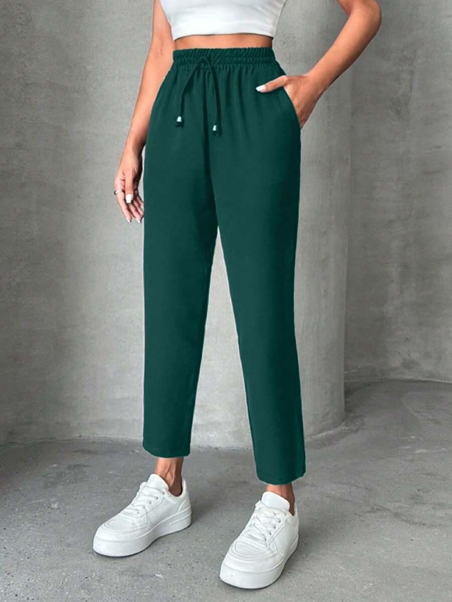 ZIELONE SPODNIE CASUAL