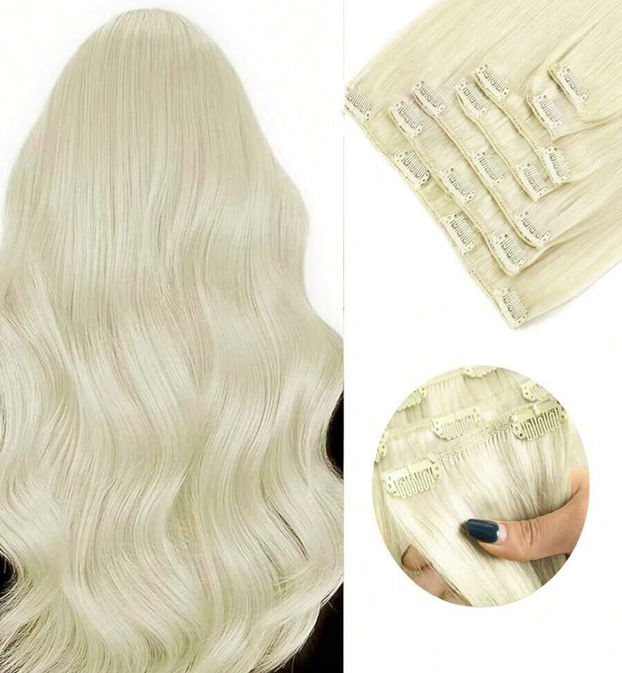 doczepiane blond włosy