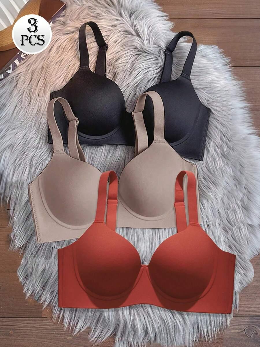 BIUSTONOSZ GŁADKI 3-PACK