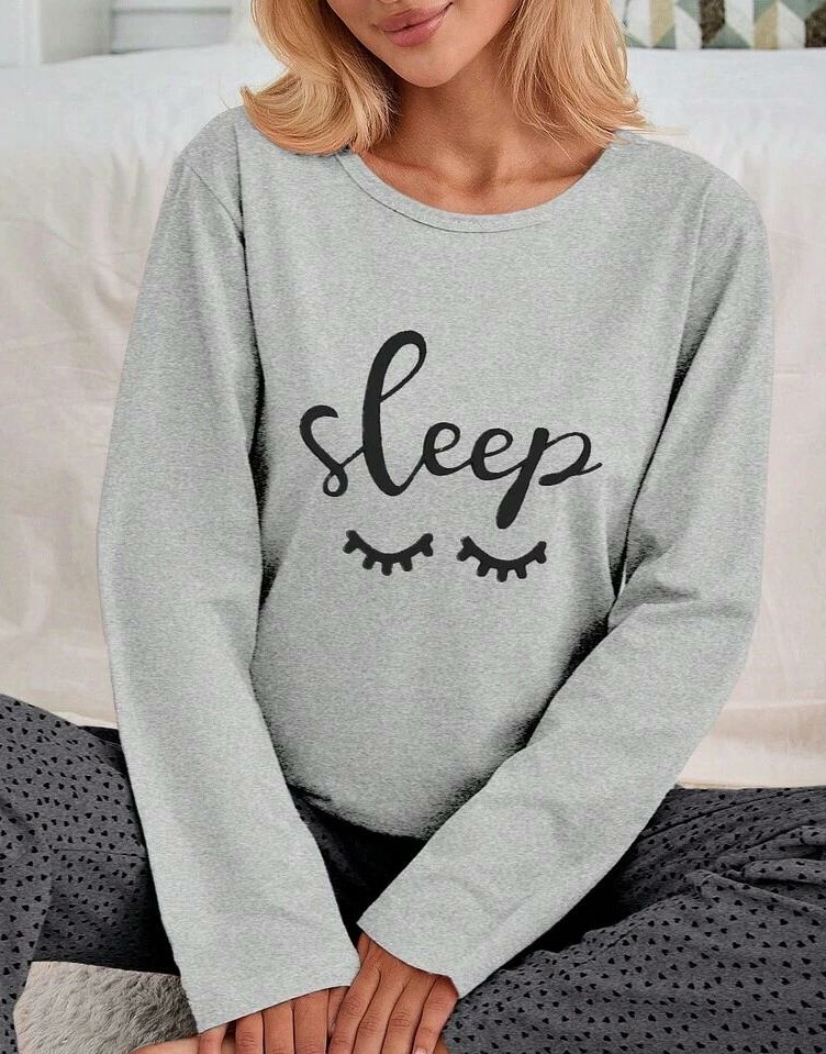 bluzka od piżamy print
