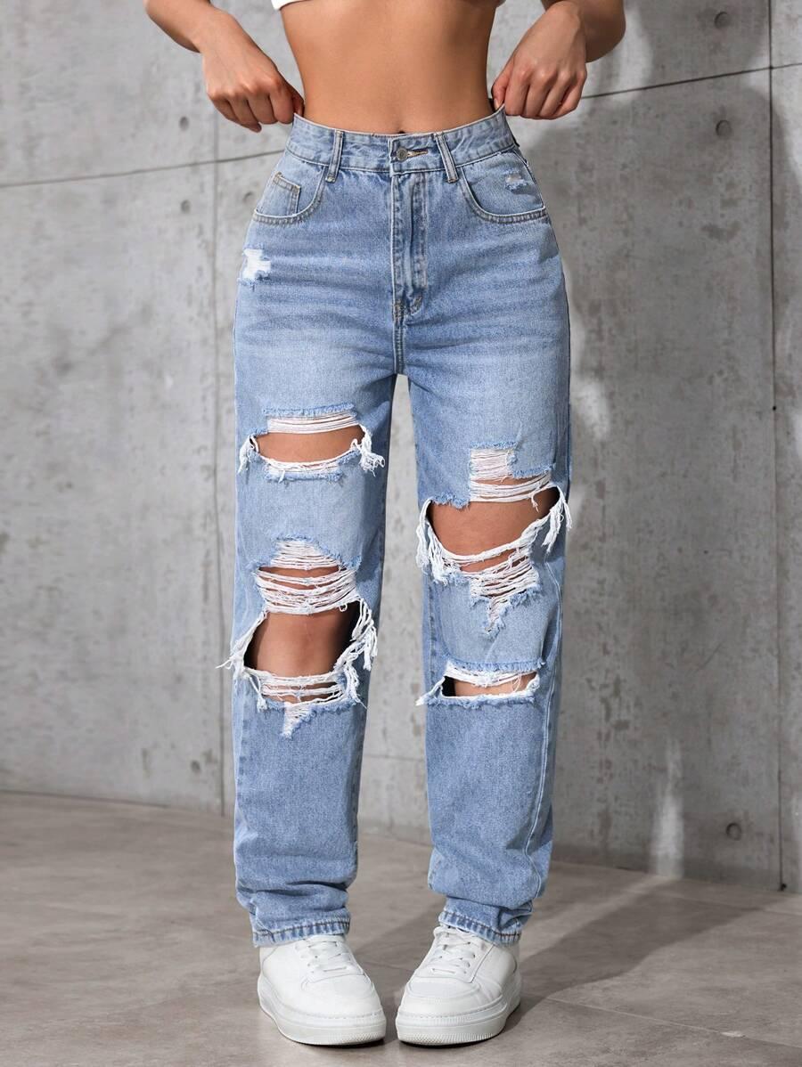 NIEBIESKIE SPODNIE JEANS