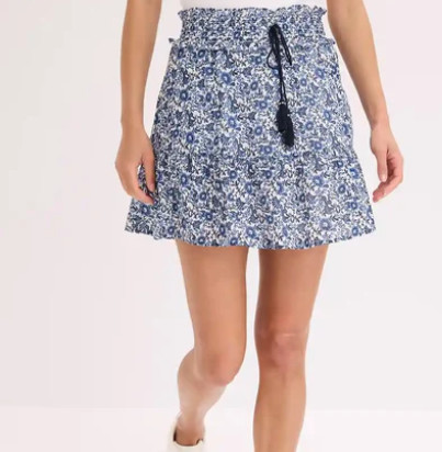 SPÓDNICA MINI ROZKLOSZOWANA 