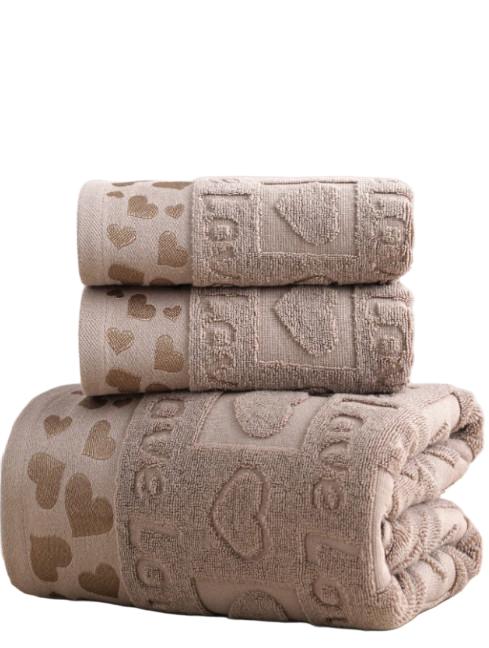 brązowy RĘCZNIK 3-PACK
