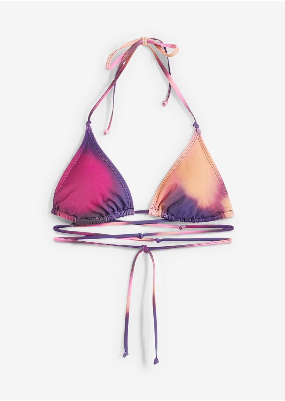 TOP OD BIKINI OMBRE WIĄZANY