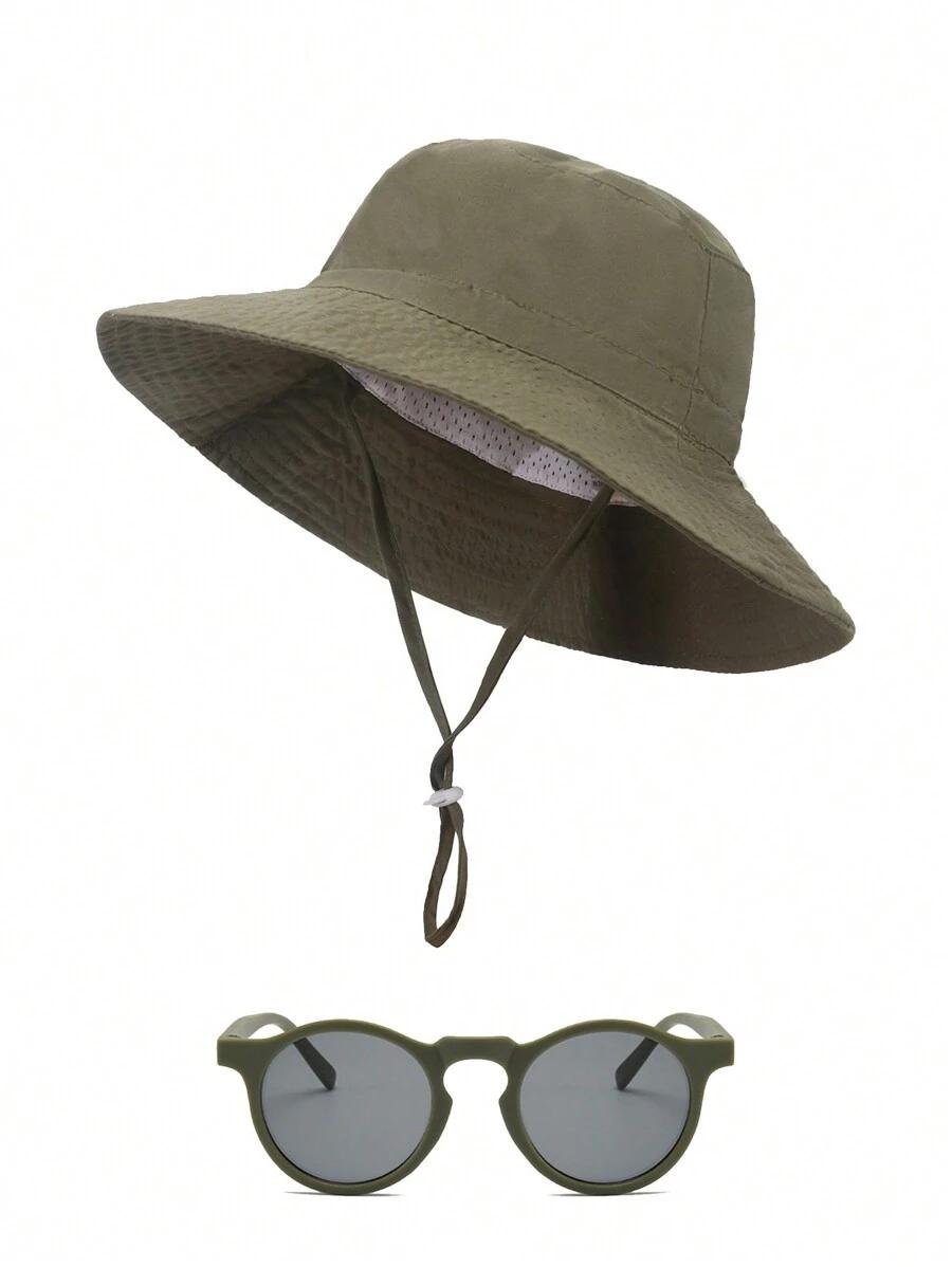 zielona CZAPKA OKULARY
