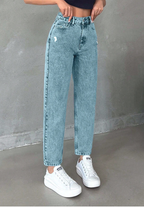 NIEBIESKIE SPODNIE JEANS