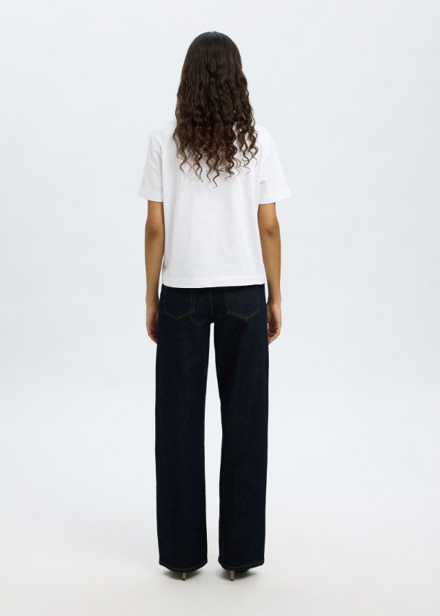 spodnie wide leg jeans wysoki stan