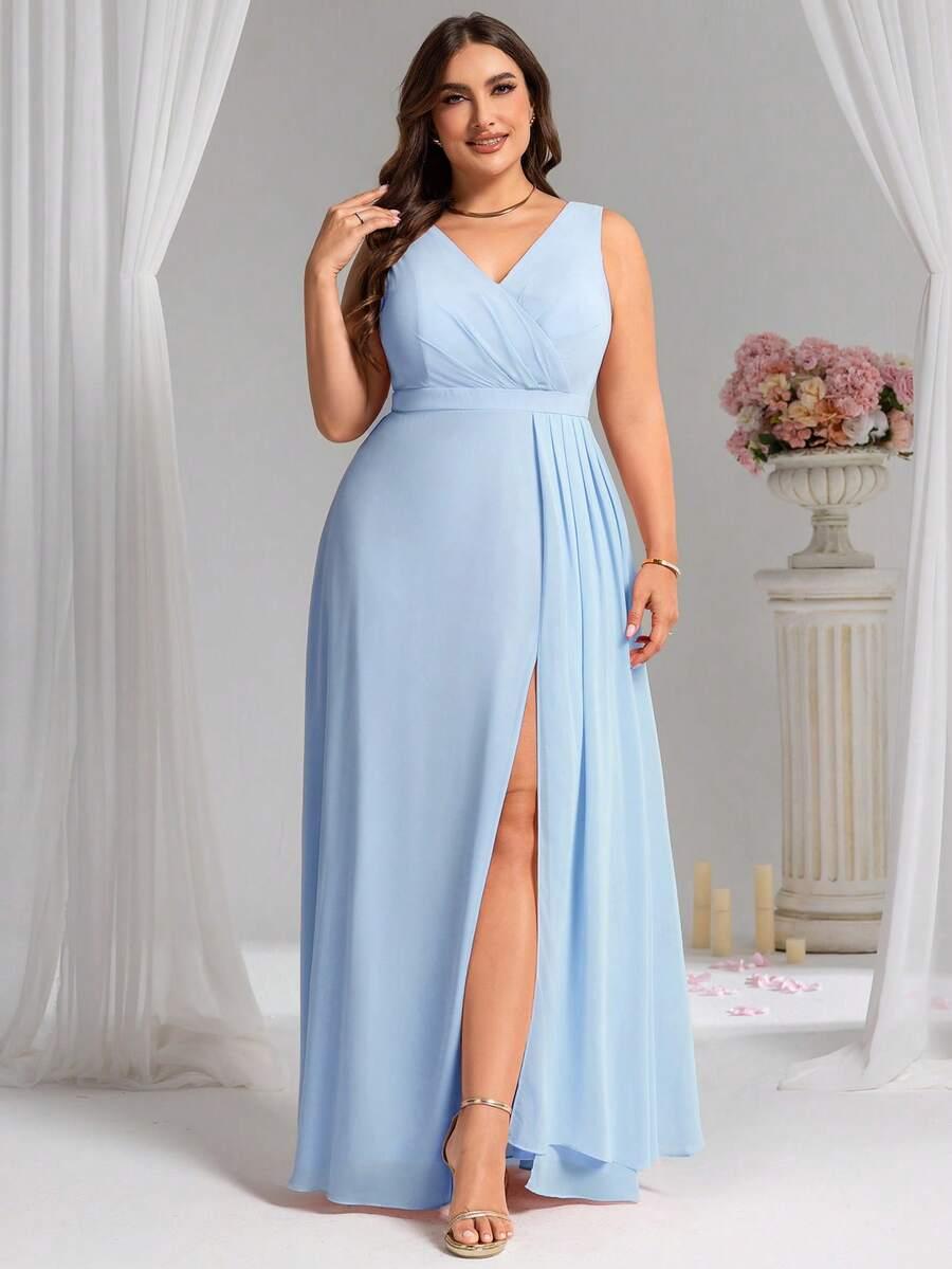niebieska maxi sukienka 