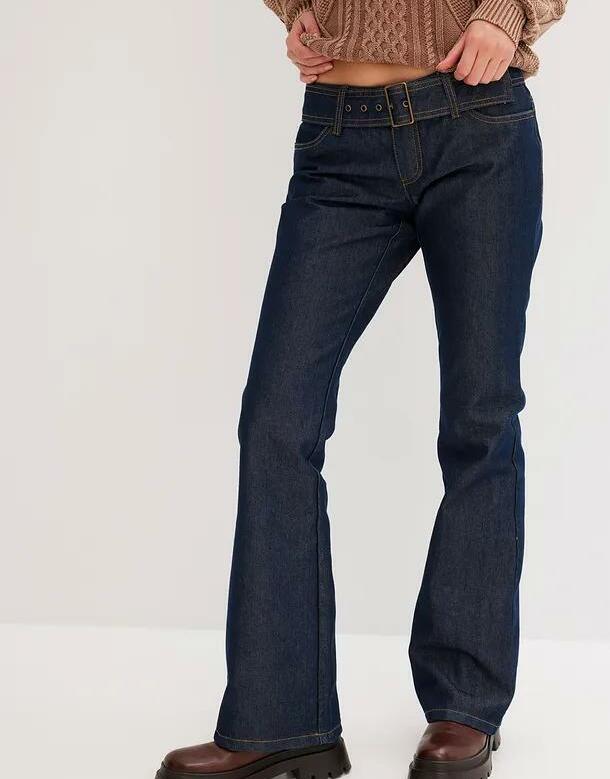SPODNIE JEANS DZWONY 