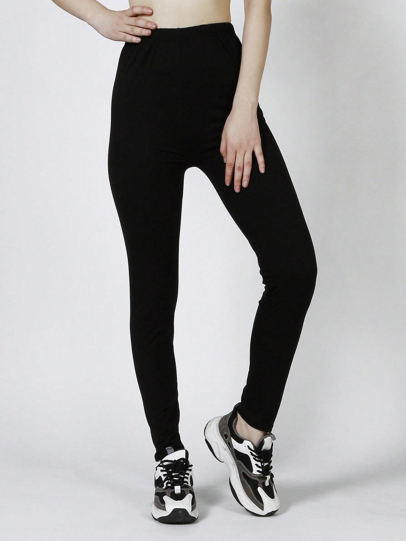 CZARNE LEGGINSY CASUAL