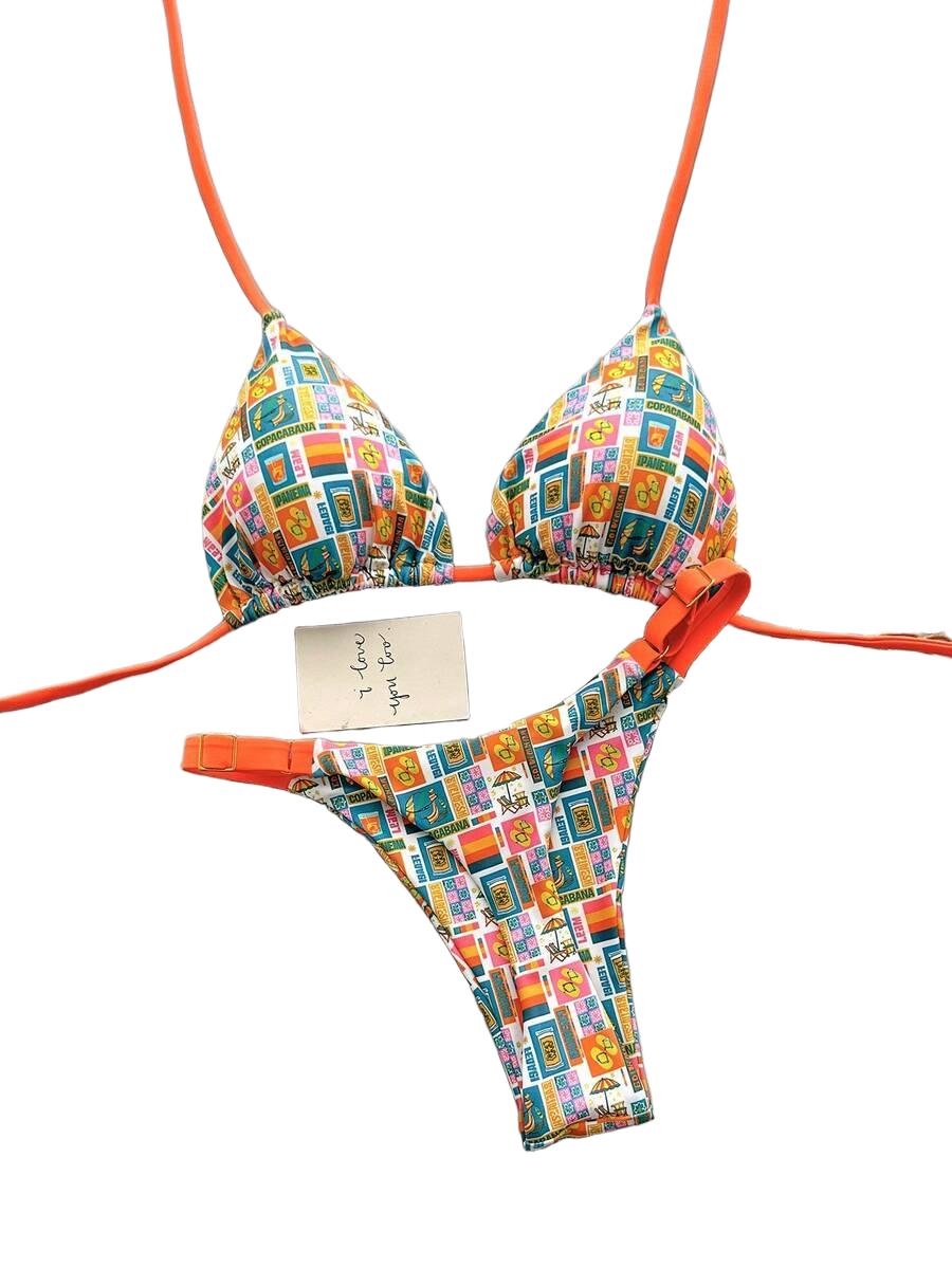 KOMPLET BIKINI Z WZOREM