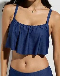 BIUSTONOSZ BIKINI GORSET W OPTYCE DŻINSU