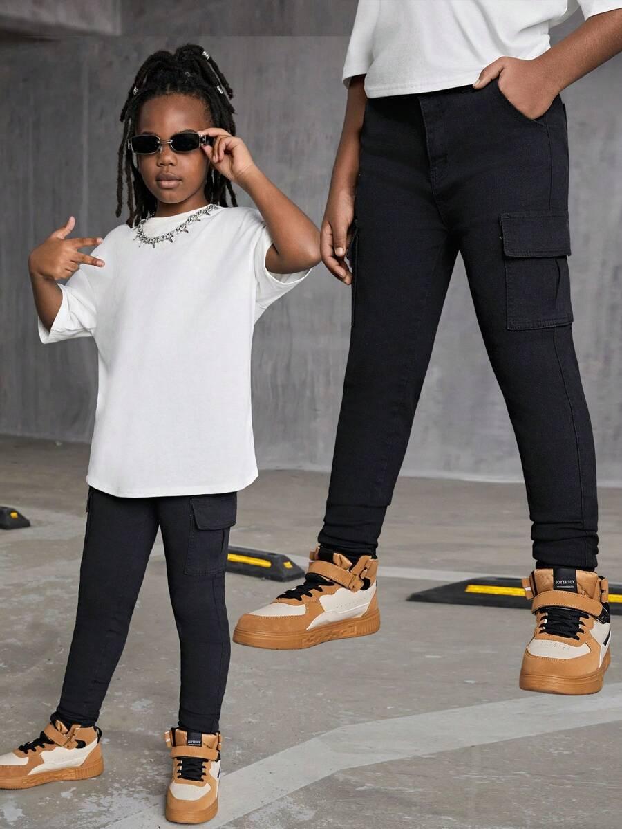 CZARNE spodnie JEANS 