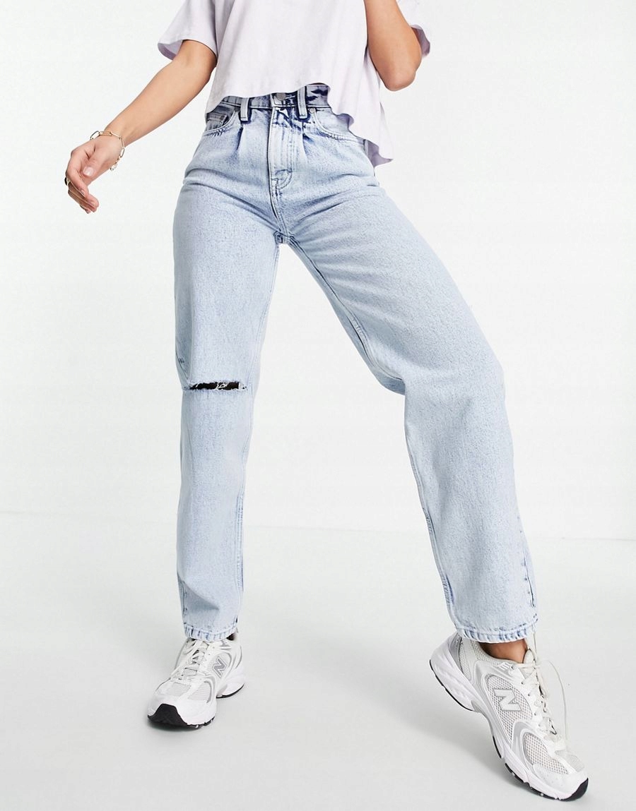 NIEBIESKIE SPODNIE JEANS