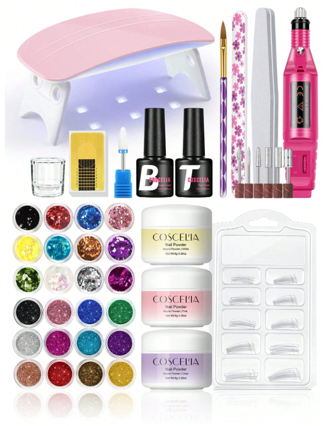 ZESTAW DO PAZNOKCI 17-pack
