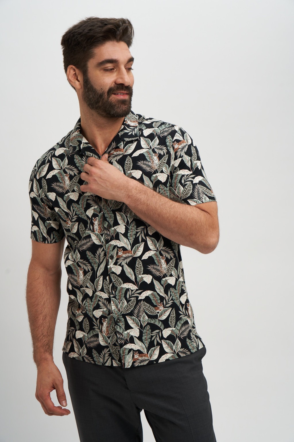 KOSZULA KRÓTKI RĘKAW PRINT T25-2458M-Y4