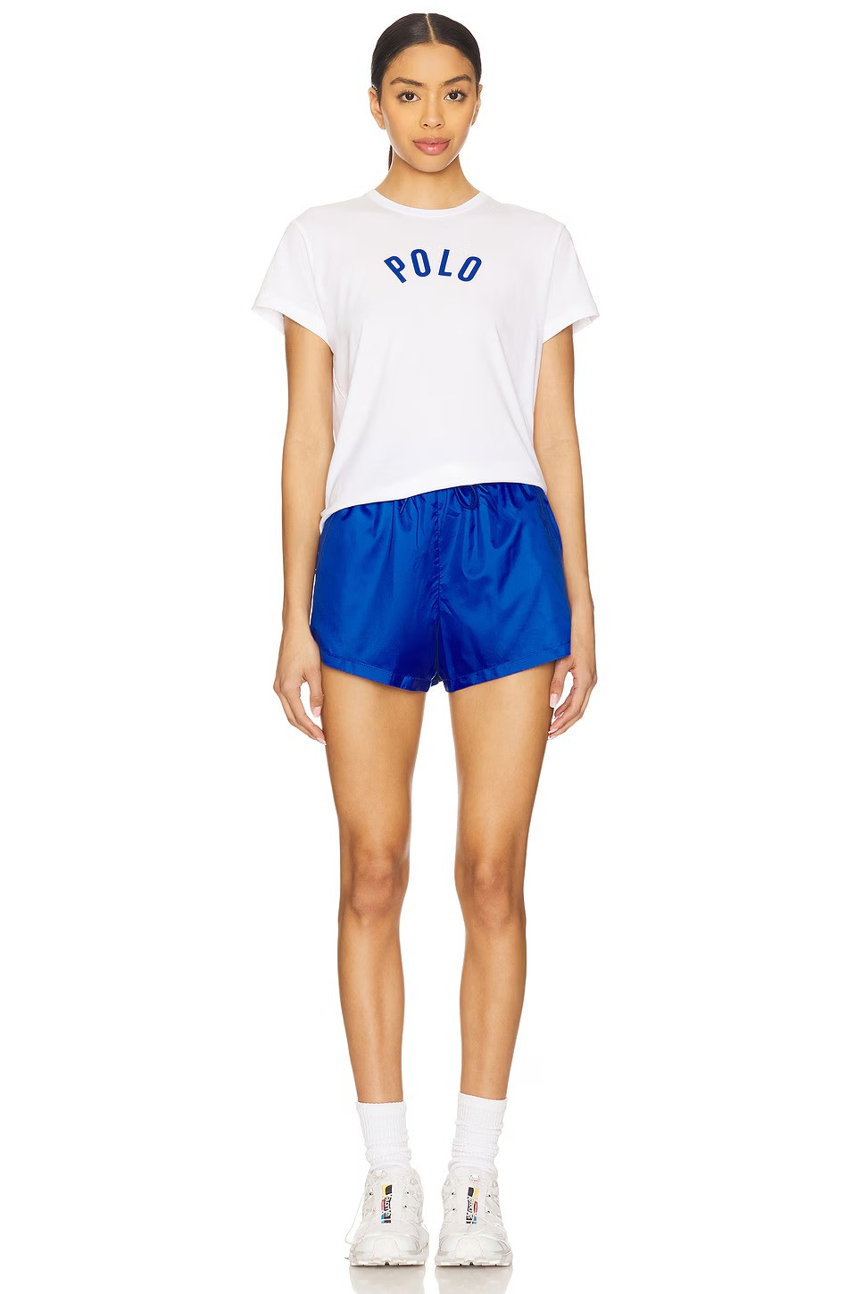 BIAŁY T-SHIRT KRÓTKI RĘKAW LOGO