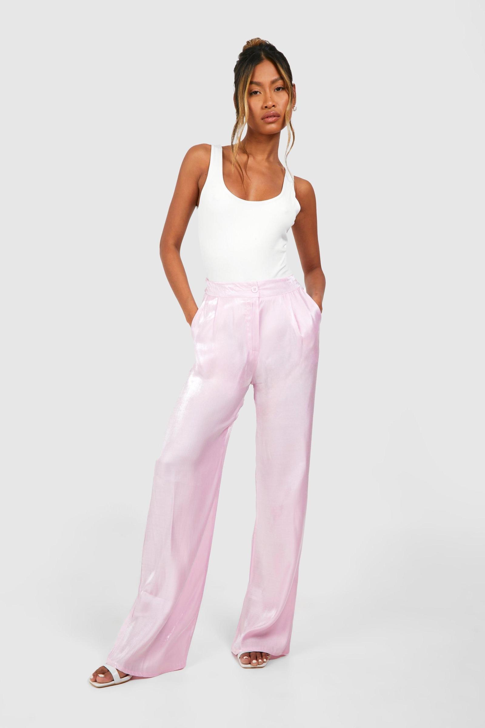 SPODNIE Z BŁYSZCZĄCEGO MATERIAŁU