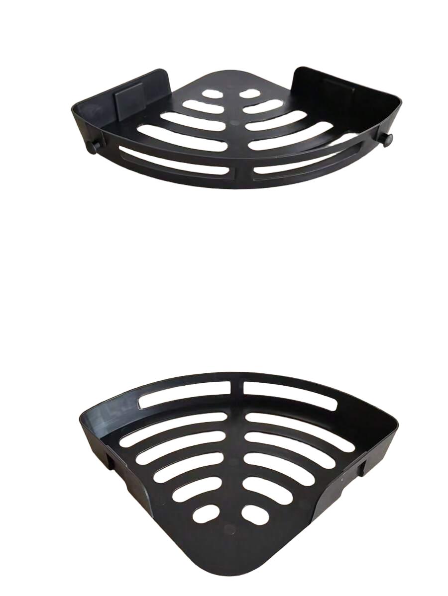 czarna półka łazienkowa 2-pack