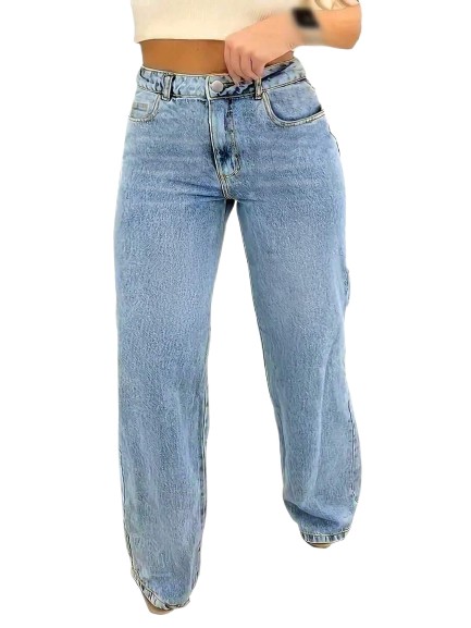 spodnie jeans wysoki stan 