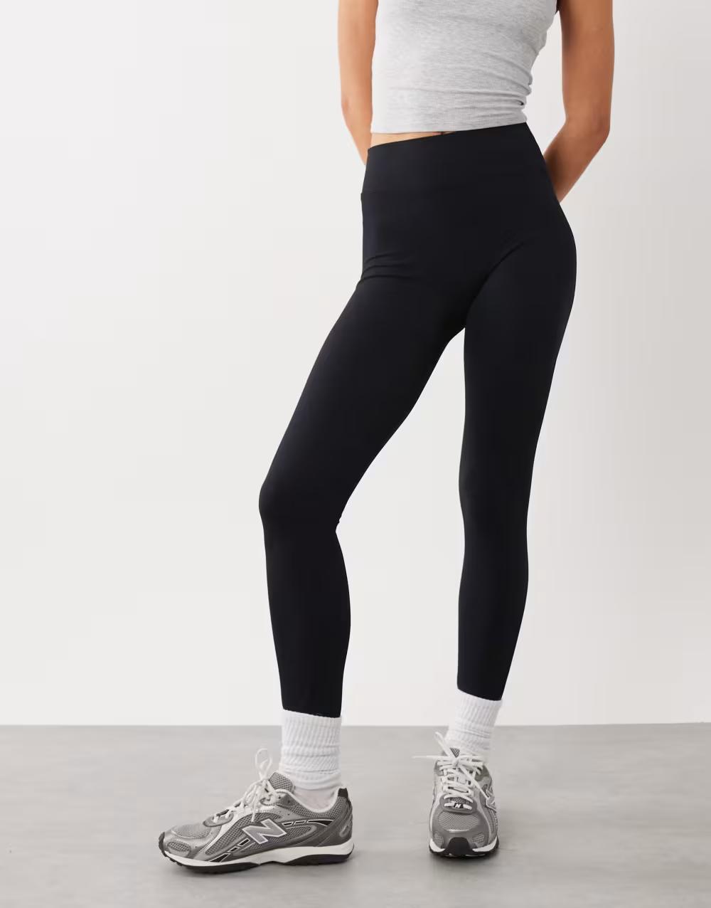 CZARNE LEGGINSY WYSOKI STAN