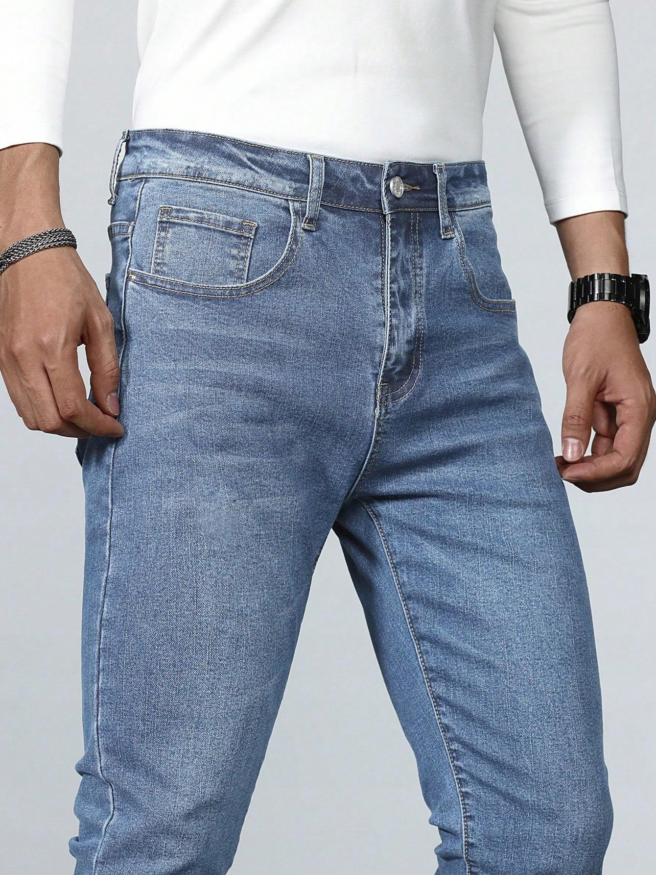 NIEBIESKIE SPODNIE JEANS