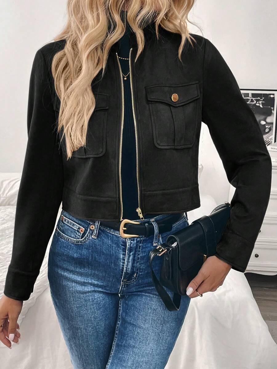 czarna bluza zamek