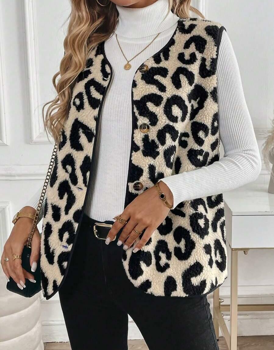 KAMIZELKA MIŚ ANIMAL PRINT