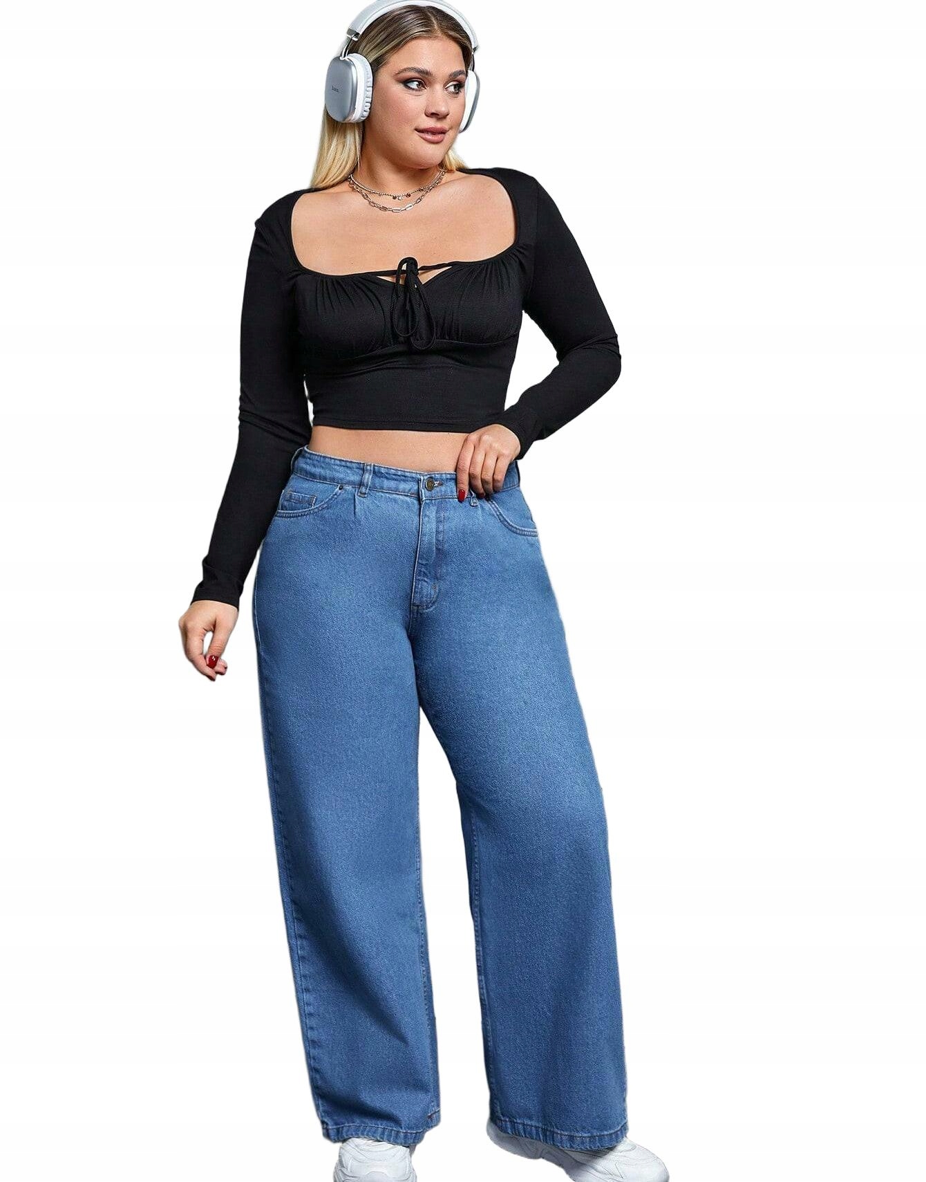 NIEBIESKIE SPODNIE JEANS