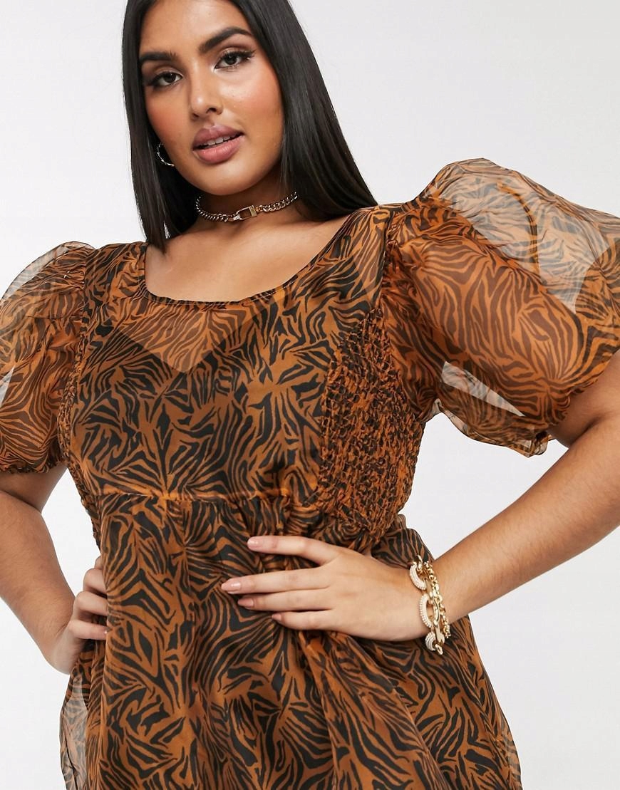 mini sukienka animal print