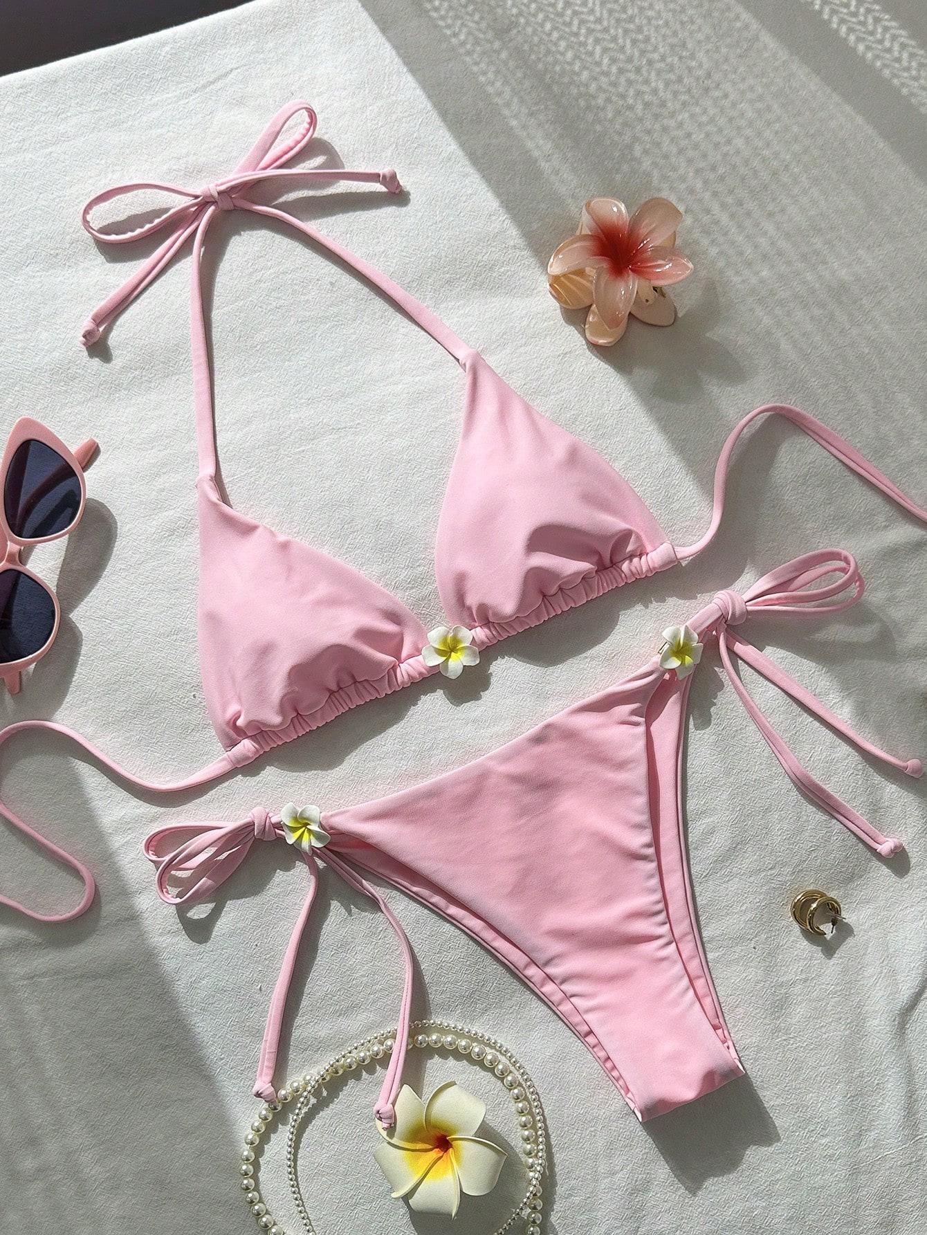 RÓŻOWE BIKINI KOMPLET