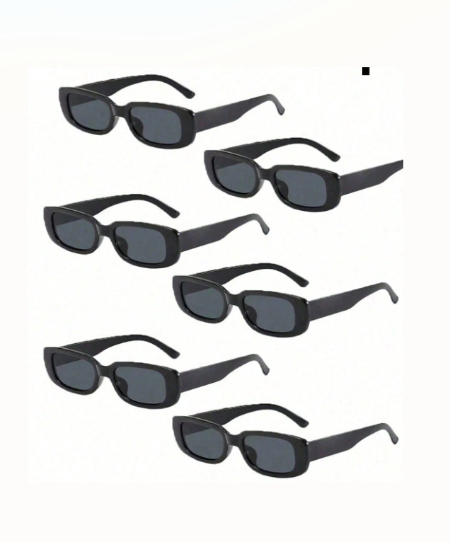 CZARNE OKULARY PRZECIWSŁONECZNE 7-PACK