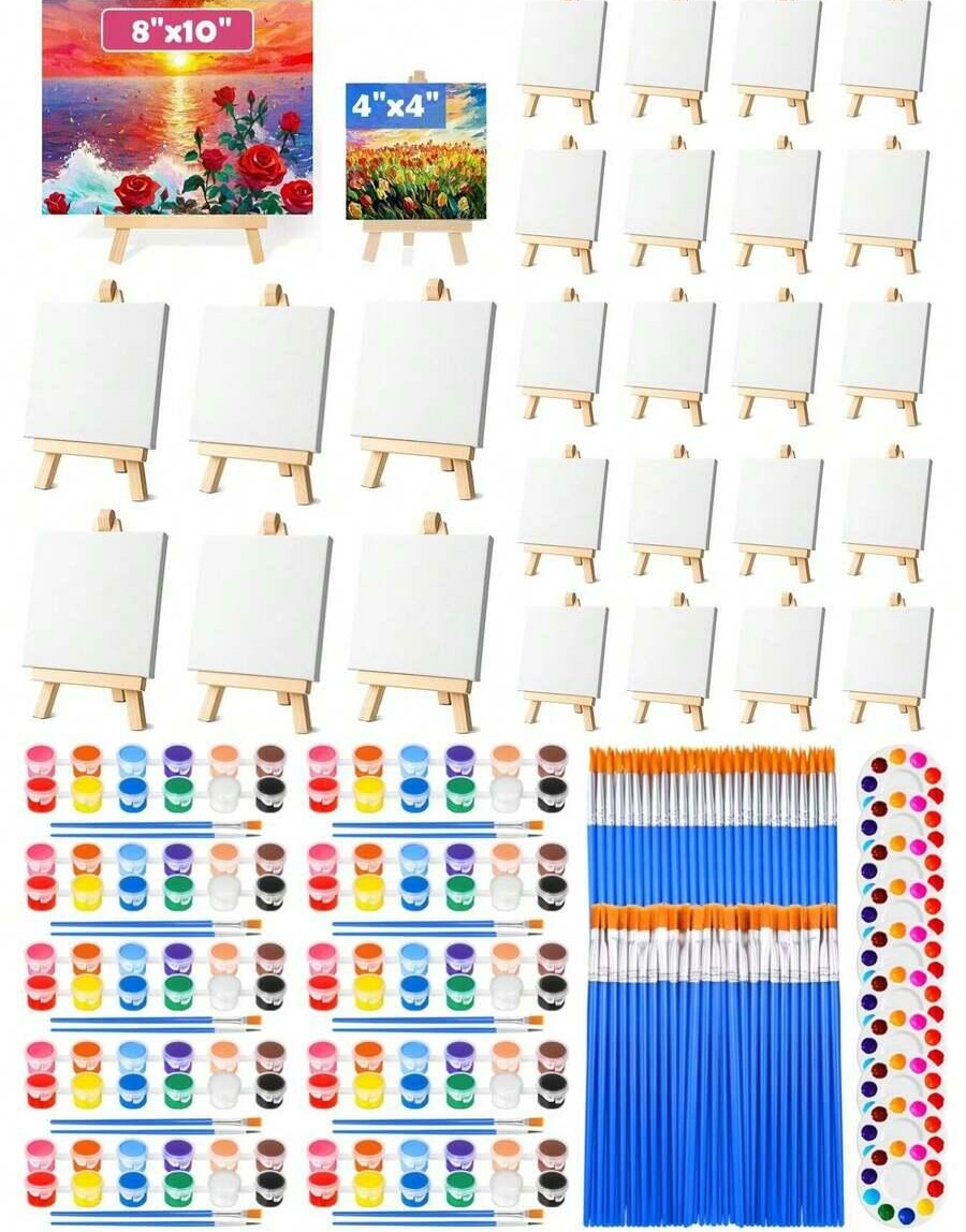 MINI SZTALUGA PŁÓTNO PĘDZLE KOMPLET 20-PACK